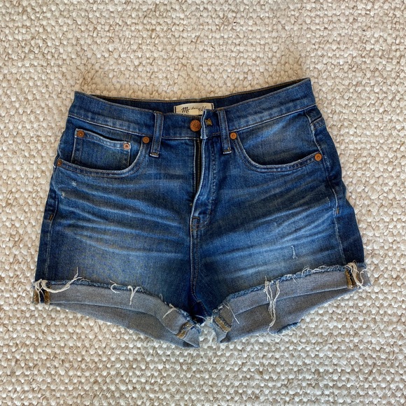 Madewell High-Rise Denim Shorts in Glenoaks Wash: Cutoff Edition - Picture 2 of 2